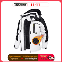 TACVASEN-Veste de ski imperméable pour femme, manteau de pluie de travail décontracté, parka coupe-vent, sourire thermique, mode hivernale, 506 1